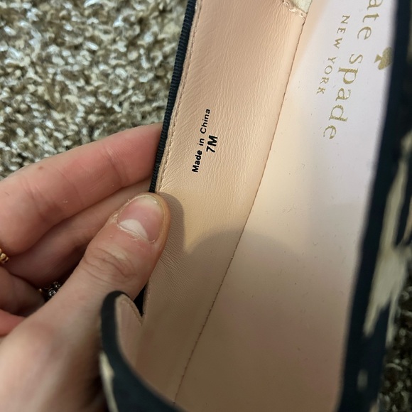 Kate Spade Animal Print Loafers Womens 7 Real Fur - Picture 3 of 5